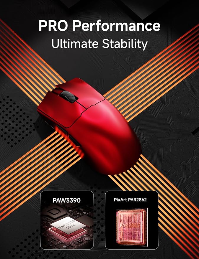 S9 Pro Wireless Gaming Mouse, 59G Ergonomic Computer Mouse, Triple Modes - Image 4