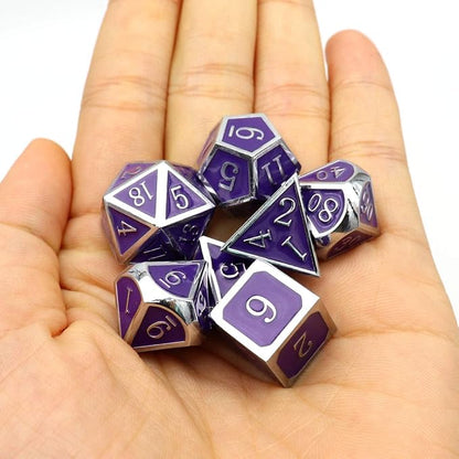 Haxtec Color Changing ByTemperature Metal DND Dice Set Polyhedral D&D Dice - Image 6