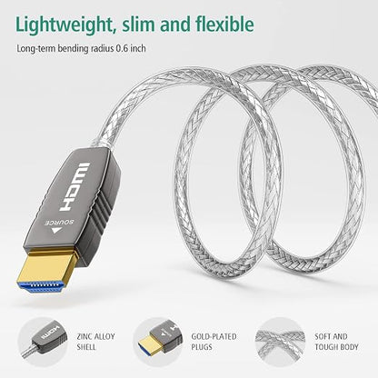 RUIPRO Crystal 8K HDMI Ultra High Speed Latest 2.1b Certified Fiber Optic Cable - Image 5