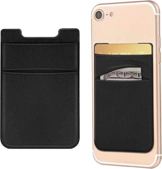 2 Pack Stick On Wallet Sleeve Cell Phone Pocket Card Holder Pocket Pouch by OBVIS