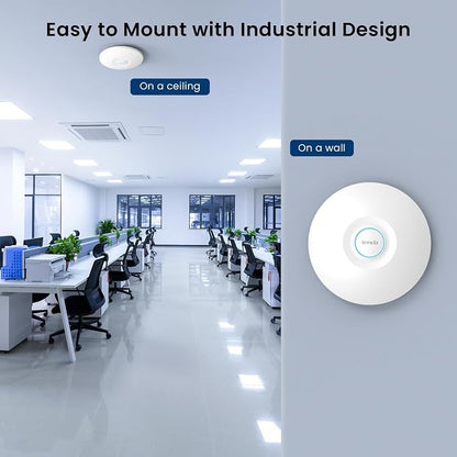 Tenda WiFi 6 Wireless Access Point, AX3000 Dual-Band Ceiling Mount WiFi Access - Image 4