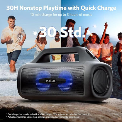 EarFun UBOOM X Portable Bluetooth Speaker, 80W Stereo - Image 4