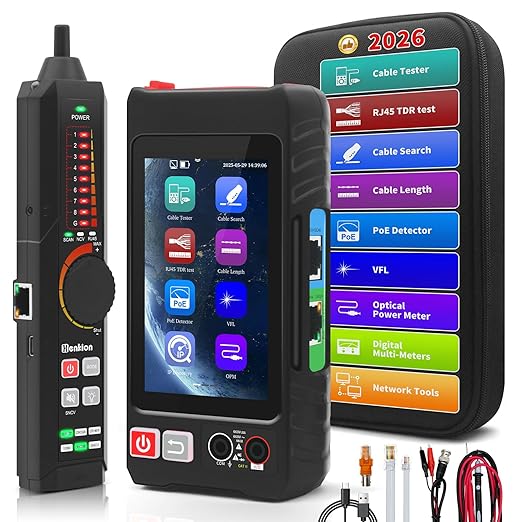 Multifunction RJ45 Network Caber Tester, UTP Cable Tester Ethernet Cable Tracer by Henkion