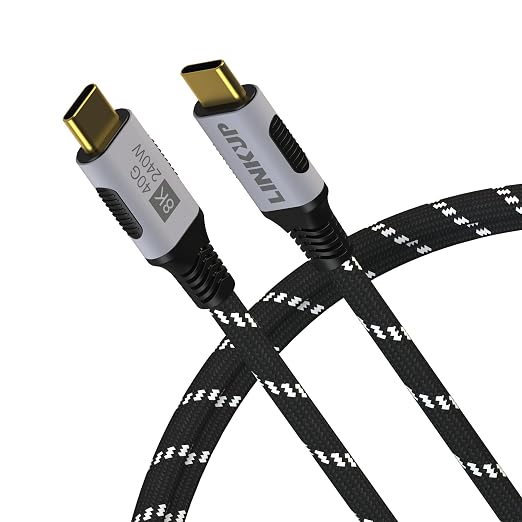 LINKUP USB 4.0 USB C to USB C Cable | Thunderbolt 4/3 Compatible | Type C by LINKUPTechnologies