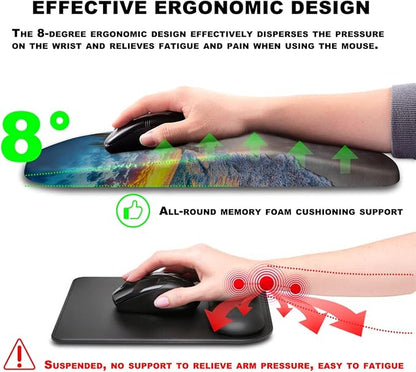 Mouse Pad Wrist Support, Ergonomic Mouse Pad - Image 5