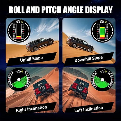 X60 Pro Car Inclinometer for Off-Road, GPS Speedometer MPH KMH - Image 4