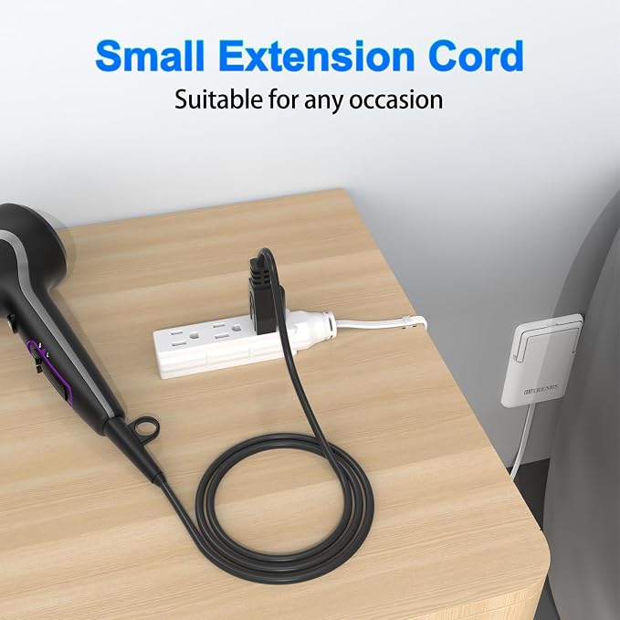 6FT Ultra Flat Plug Extension Cord - Image 6
