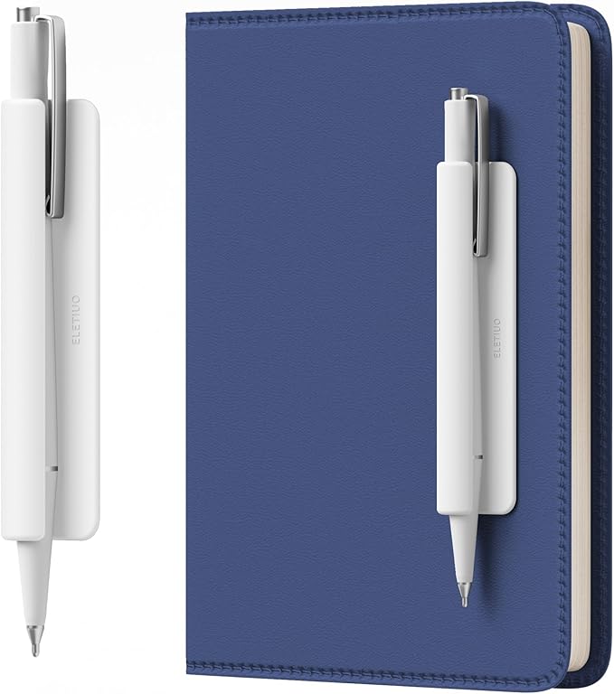 ELETIUO Pencil Holder For Most Pens, Self-Adhesive Stick To Notebooks, Silicone by ELETIUO
