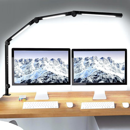 LED Desk Lamp with Clamp & Flexible Arm by vimeepro