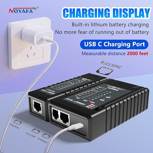 NOYAFA NF-468CS Network Cable Tester Telephone & Continuity Tester Ethernet - Image 8