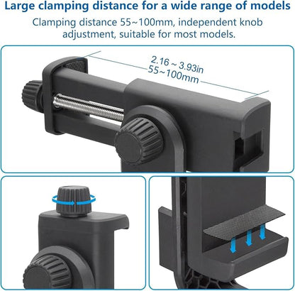 Suptig Phone Holder for Tripod, Action Camera Tripod Mount Adapter Compatible - Image 4