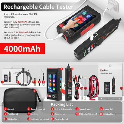 Multifunction RJ45 Network Caber Tester, Full Features UTP Cable Tester Cable - Image 8