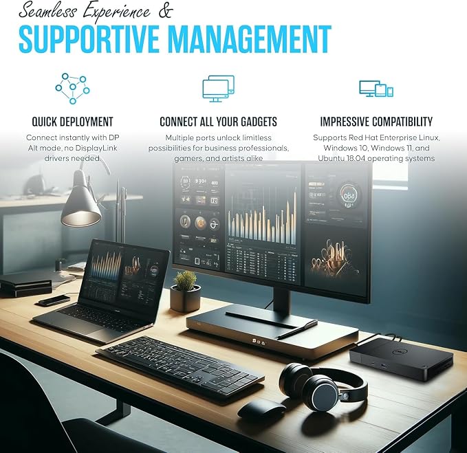 WD19S Dell Docking Station USB-C Dual Monitor - Image 5