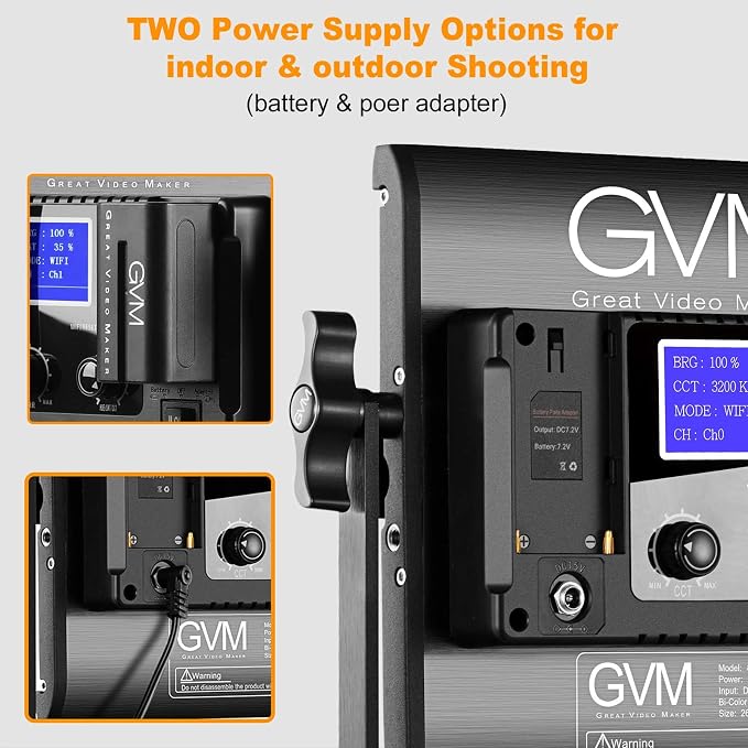 GVM RGB LED Video Light, 800D Studio Light - Image 9