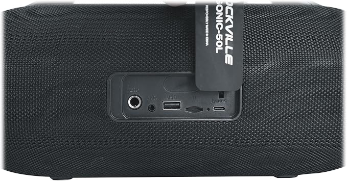 Rockville SONIC-50L Portable Bluetooth Speaker, 50W Stereo Sound, Dual LED Rings - Image 9