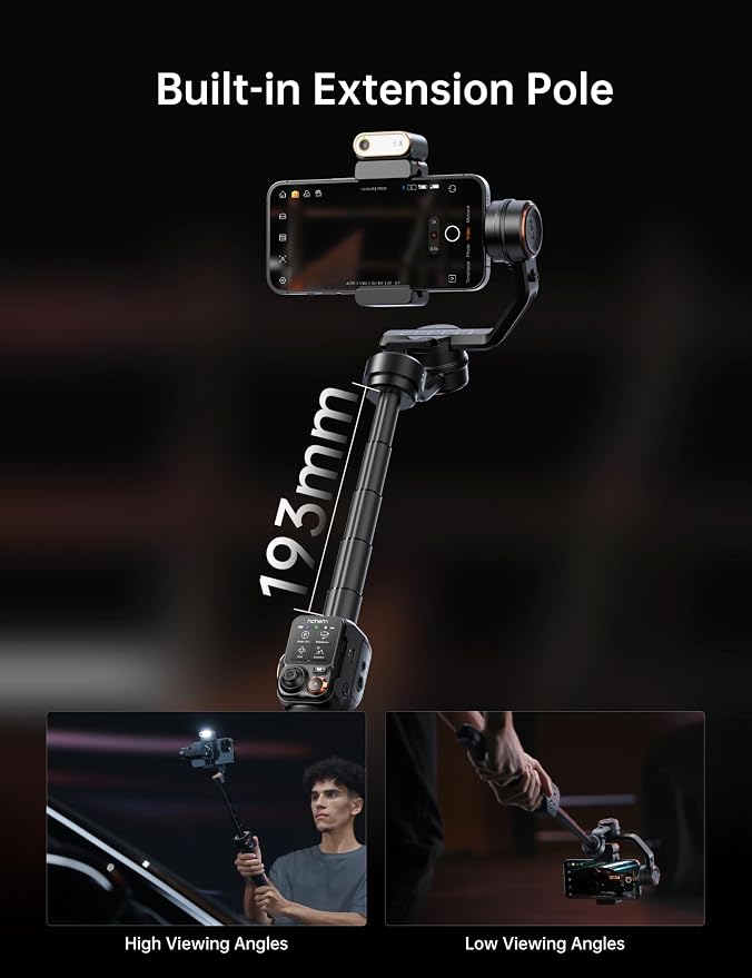 Hohem iSteady M7 Smartphone Gimbal Stabilizer, AI Tracking Sensor - Image 4