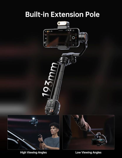 Hohem iSteady M7 Smartphone Gimbal Stabilizer, AI Tracking Sensor - Image 4