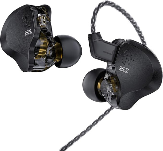 in Ear Monitor Headphones, CCZ DC02 In Ear Monitor Dual Magnetic Circuit DD by KINBOOFI