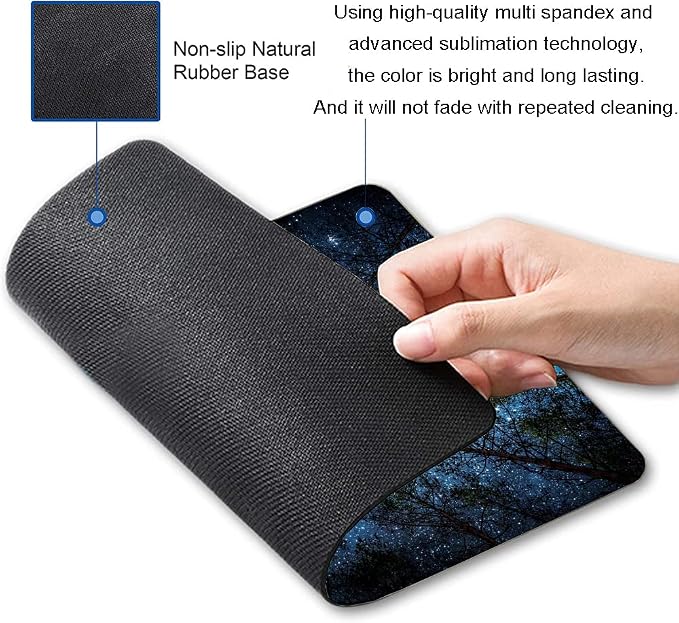 Hokafenle Mouse Pad, Square Personalized Computer Mouse Pads Design, Washable - Image 2