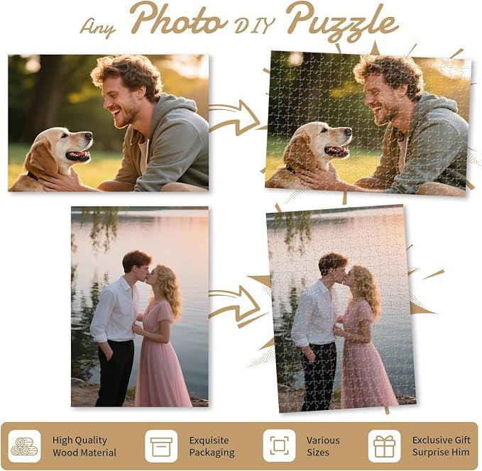 Custom Photo Puzzle – Personalized 1000 Piece Jigsaw Puzzle from Your Photos – - Image 4