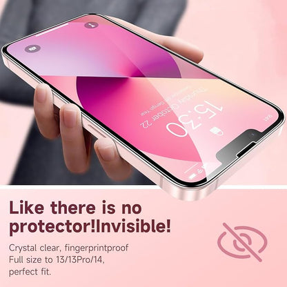 Fotbor for iPhone 16e/13/13 Pro/14 Screen Protector Glass, 9H Tempered Glass - Image 3