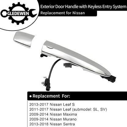 Exterior Door Handles Chrome, Compatible - Image 2