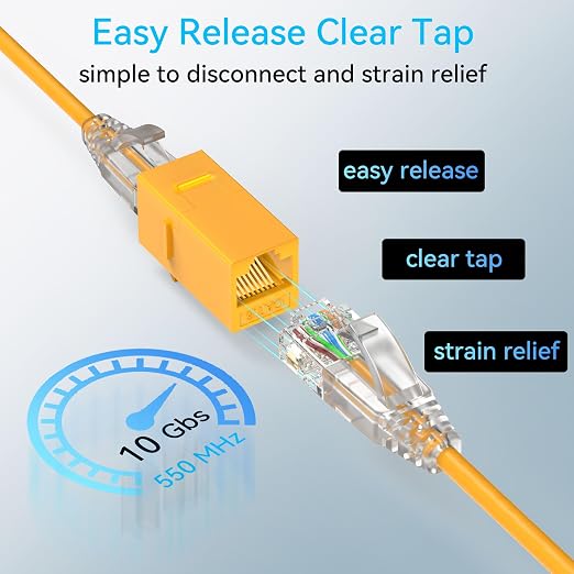 Sokqovt Cat6a Patch Cables Slim 0.5ft, Flexible Cat6 Ethernet Cable 10G 550MHZ - Image 6