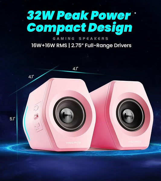 Edifier Hecate RGB Gaming Speakers, 32W Peak Power, Game/Movie/Music Modes - Image 2