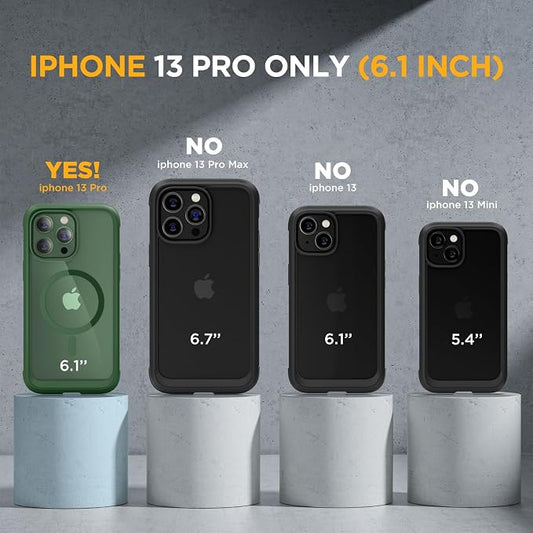 Miracase Magnetic Glass for iPhone 13 Pro Case, Compatible - Image 2