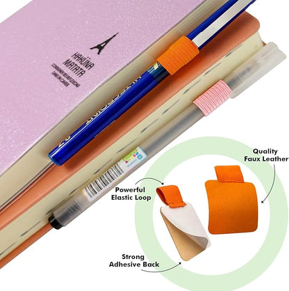 Pen Loop Holder for Notebook 12 Colors Self-Adhesive Stick On Pen Holder - Image 3
