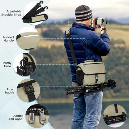 RAINSMORE Camera Bag, DSLR/SLR/Mirrorless Camera Case - Image 6