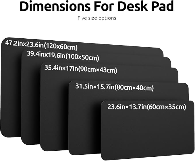 YSAGi Leather Office Desk Pad Protector, Large Mouse Pad, PU Leather, Laptop - Image 8