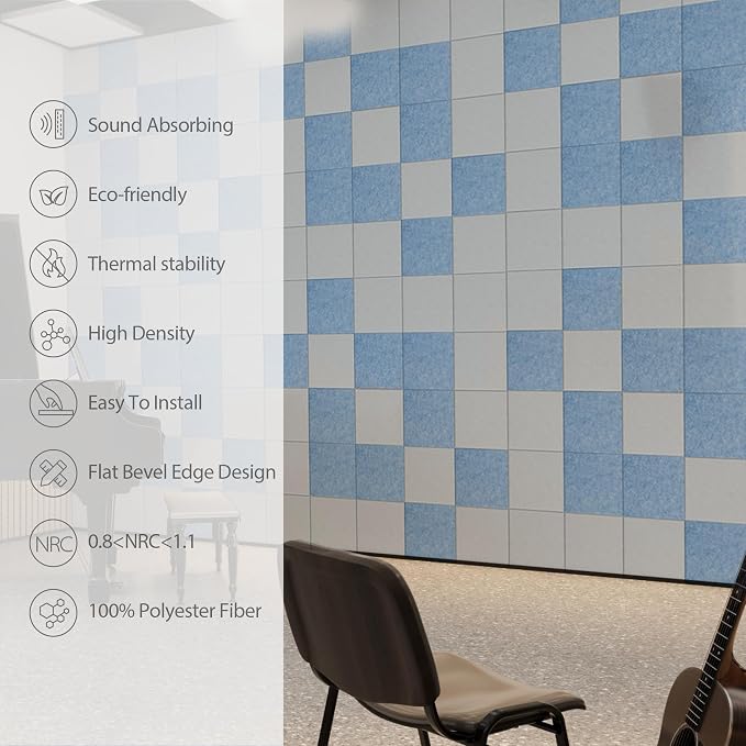 12 Pack Acoustic Panels Self Adhesive Sound Proof Foam, High Density Sound - Image 5