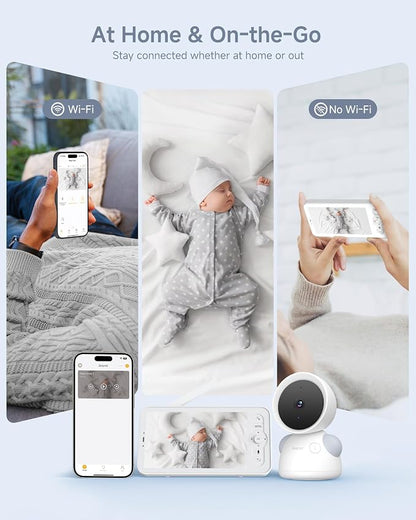 ARENTI Baby Monitor, 2K/3MP WiFi 6 Camera and Audio, 5-inch Wireless Screen - Image 2