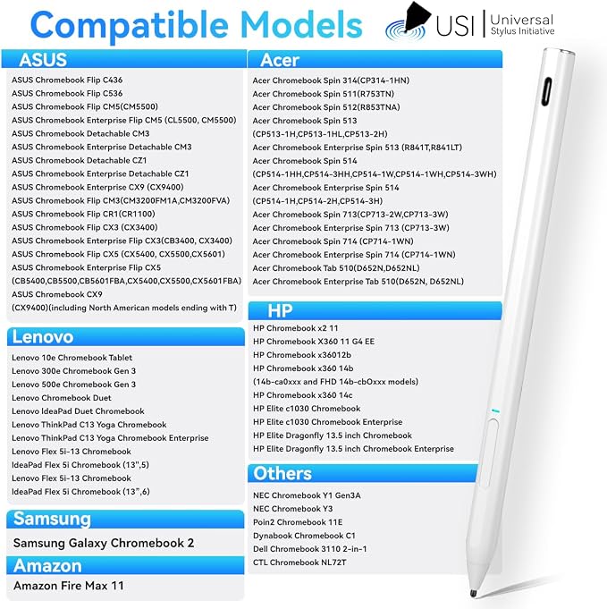 USI 2.0 Stylus Pen for Chromebooks - Image 6
