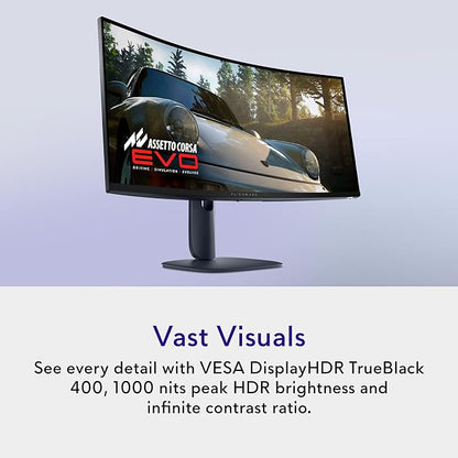 Alienware 34 240Hz QD-OLED Curved Gaming Monitor - Image 5