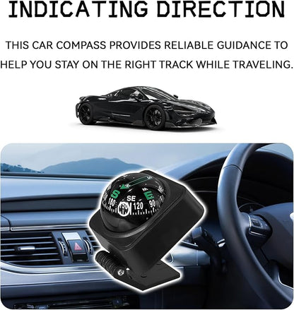 Upgraded Car Compass, 2.6x2.2x2.1 Car Compass Dashboard - Image 3