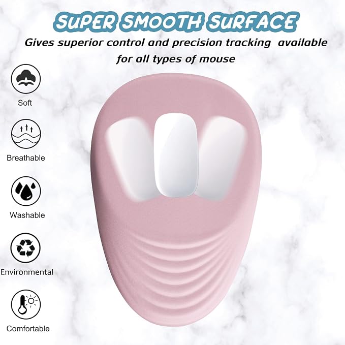 Ergonomic Mouse Pad Wrist Rest, Memory Foam Massage Design & Non-Slip PU Base - Image 3