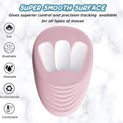 Ergonomic Mouse Pad Wrist Rest, Memory Foam Massage Design & Non-Slip PU Base - Image 3