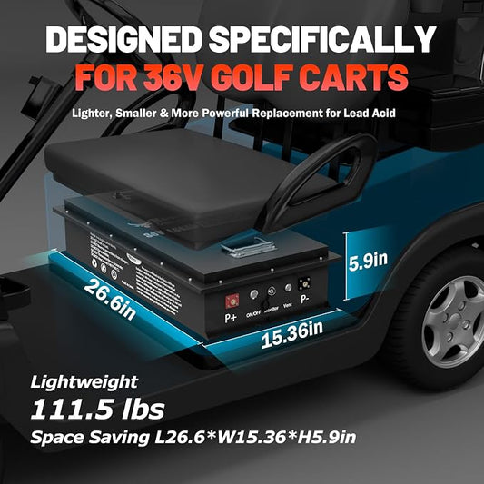 36V 166Ah Golf Cart Lithium LiFePO4 Battery - Image 2