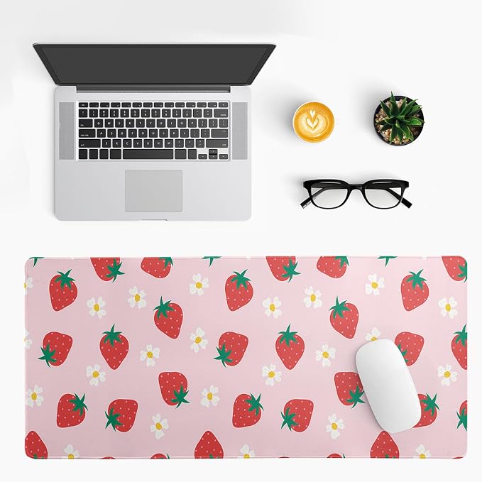 Gaming Mouse Pad Strawberry Desk Mat - Image 7