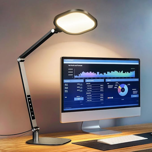 LED Desk Lamp for Home Office, 15W Computer Zoom Lighting by LitONES