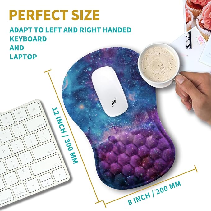 Hokafenle Ergonomic Mouse Pad Wrist Support, Wrist Rest Mousepad - Image 3