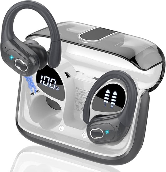 Wireless Earbuds 75hrs Bluetooth 5.4 Headphone Sport, 2025 Bluetooth Earbuds by Aptkdoe