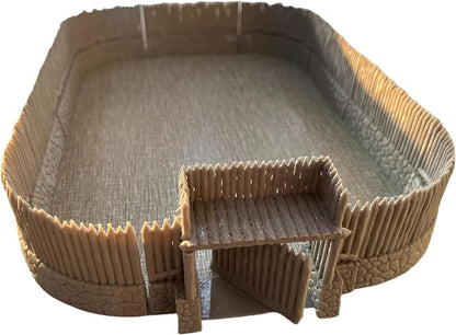 HAUTICO Tabletop RPG Village Wall Scenery and Wargame Terrain by HAUTICO
