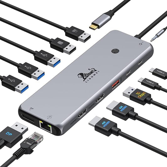 14 in 1 USB C Docking Station by LIONWEI