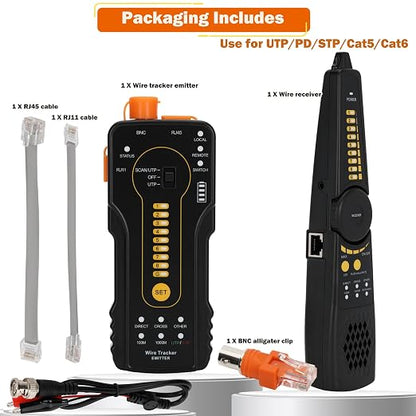 Digital Wire Tracer Tone Generator and Probe kit, Network Cable Continuity - Image 2