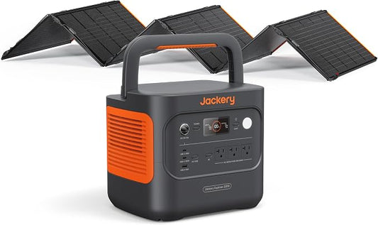 Jackery Explorer 2000 v2 Solar Generator and 500W Solar Panel, 2042Wh LiFePO4 by JackeryInc
