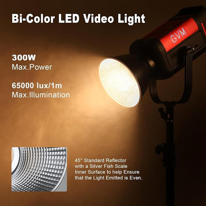 GVM 300W LED Video Light Kit - Image 2