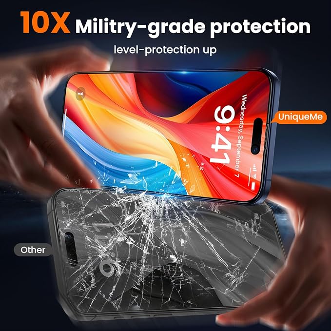 UniqueMe for iPhone 15 Pro Max Privacy Screen Protector - Image 4